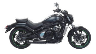 Kawasaki Vulcan Motorcycle Black Colour